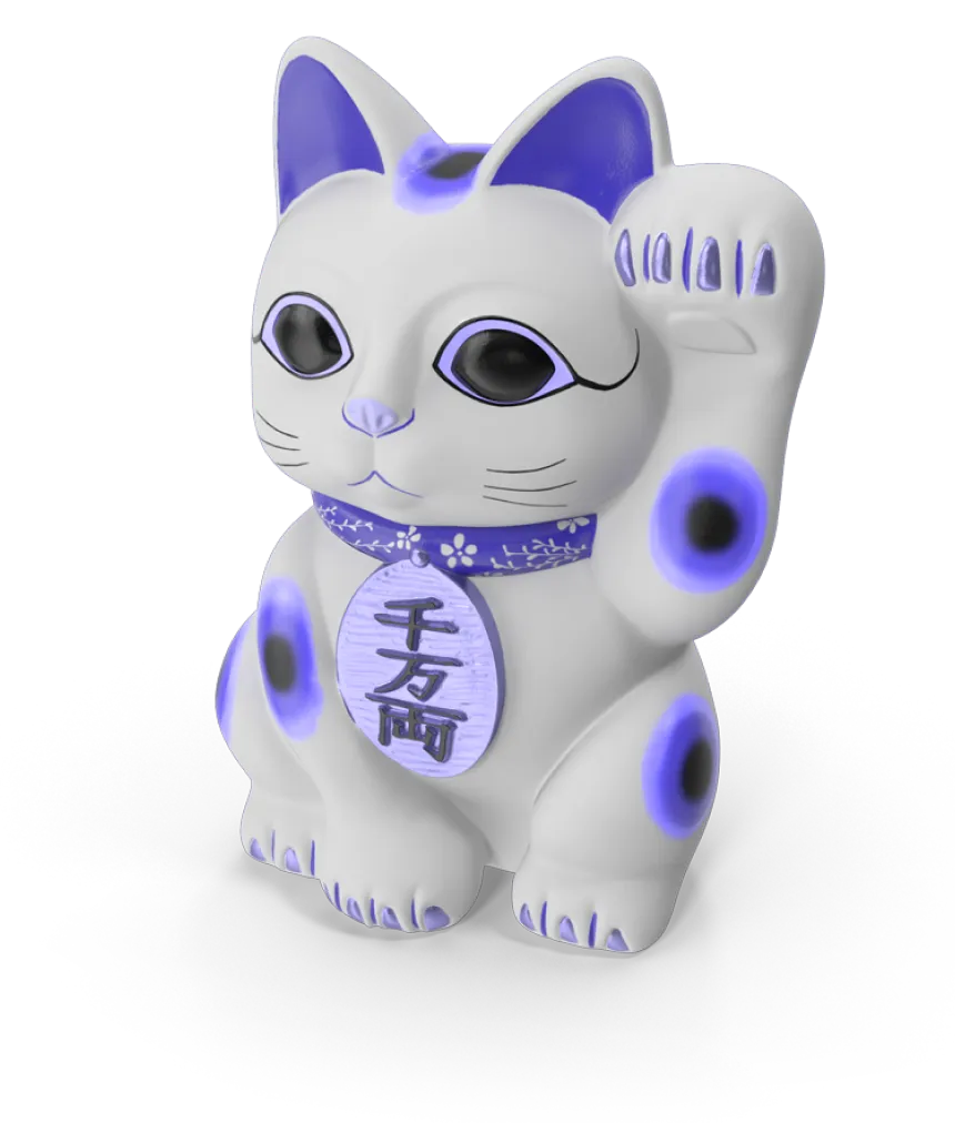 Maneki Neko in 3D