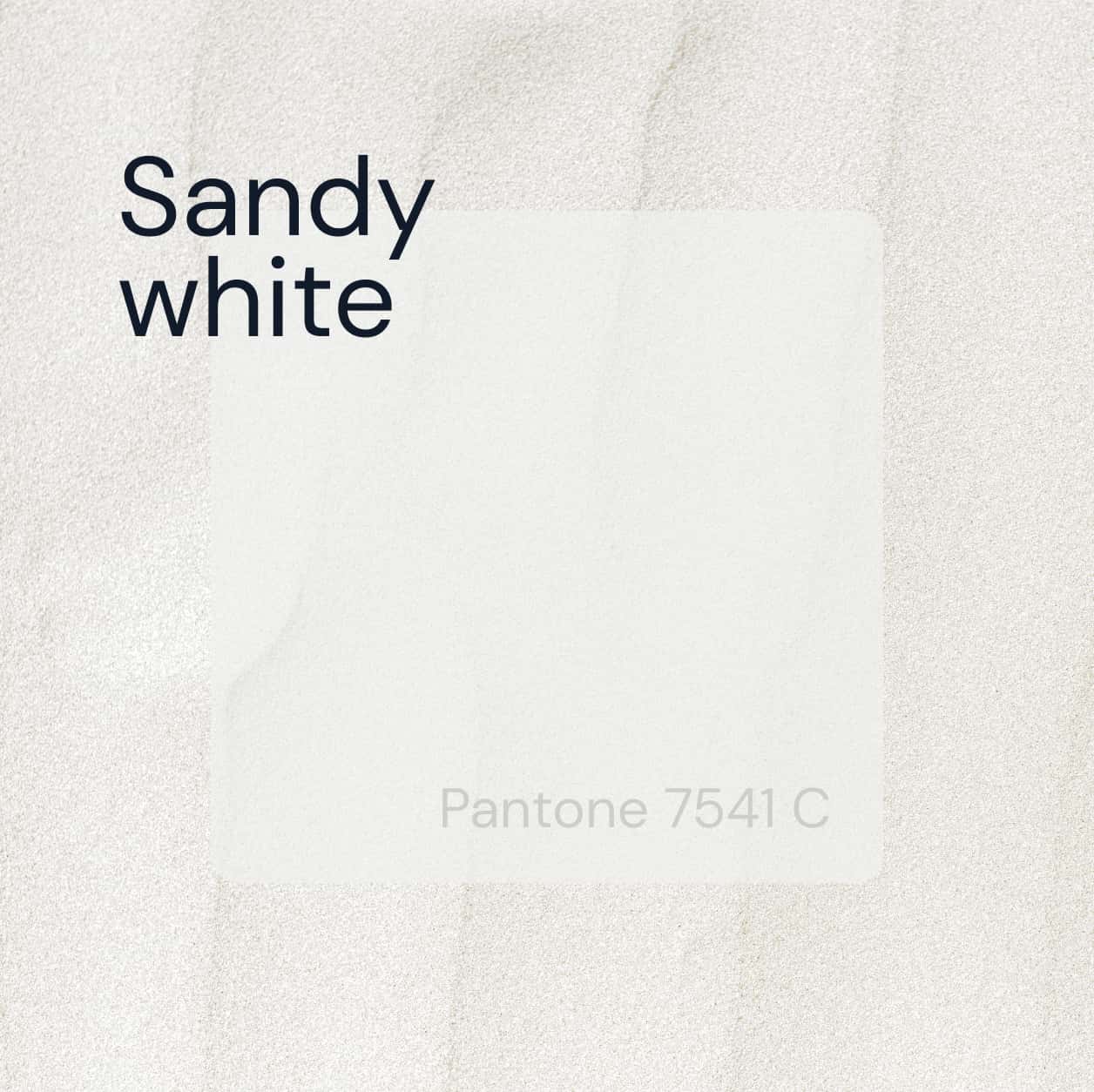 Color de marca Sandy white (blanc trencat)